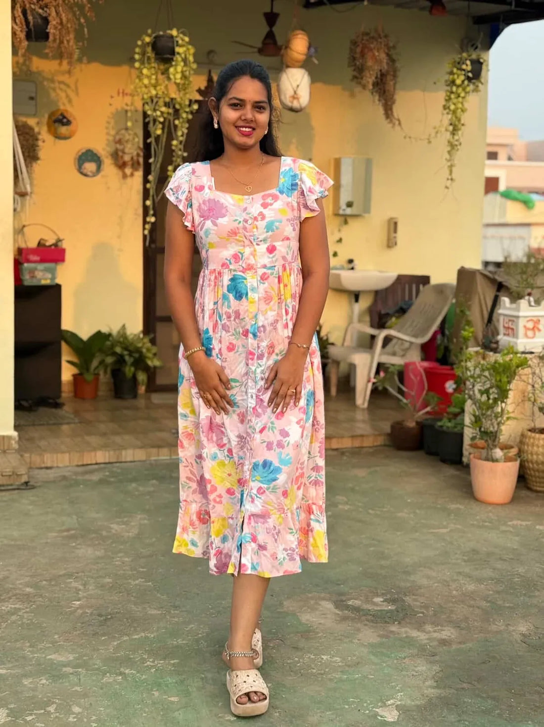 Pink Floral Dress For Women — Perfect Blend Of Comfort & Style